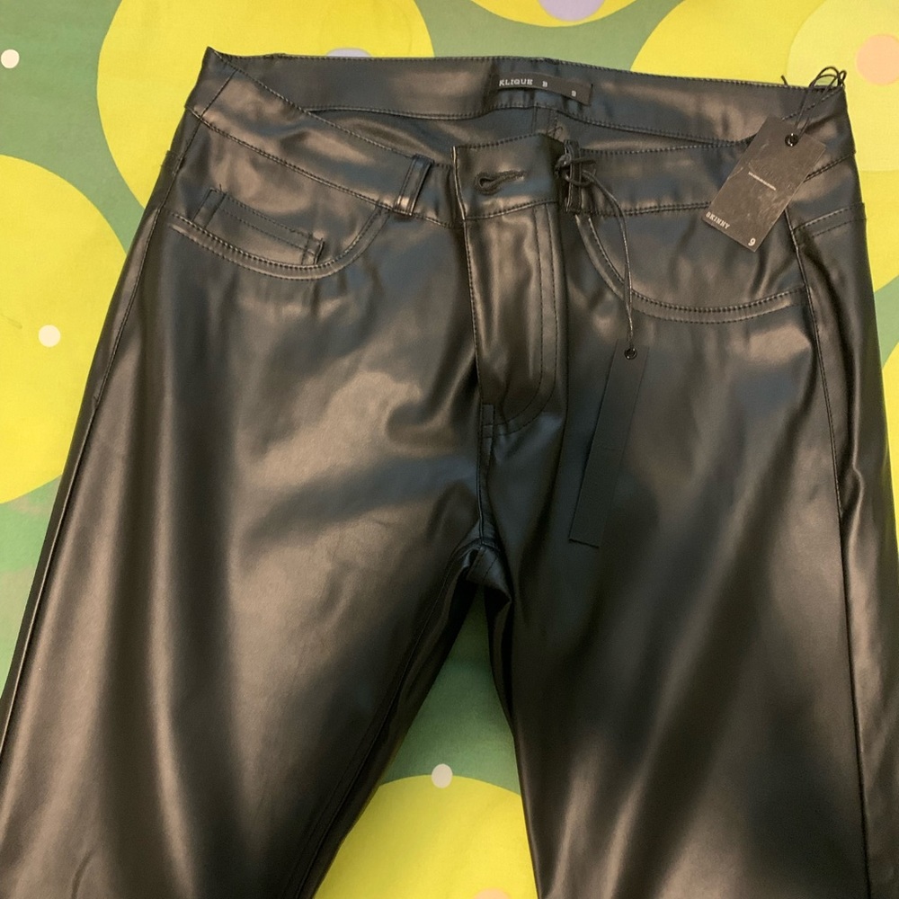 Pleather pants